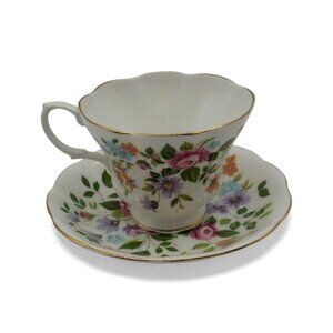 Royal Albert Floral Teacup & Saucer England Vintage